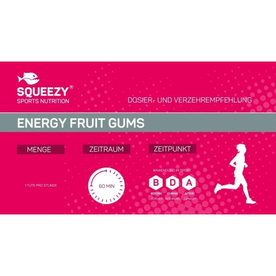 Squeezy Енергийни Желирани Бонбони I ENERGY FRUIT GUMS