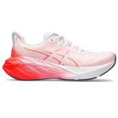 Asics NOVABLAST 4 White/Sunrise Red