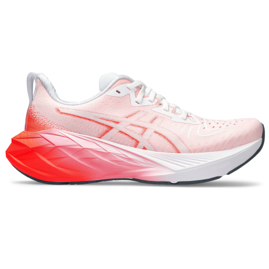 Asics NOVABLAST 4 White/Sunrise Red